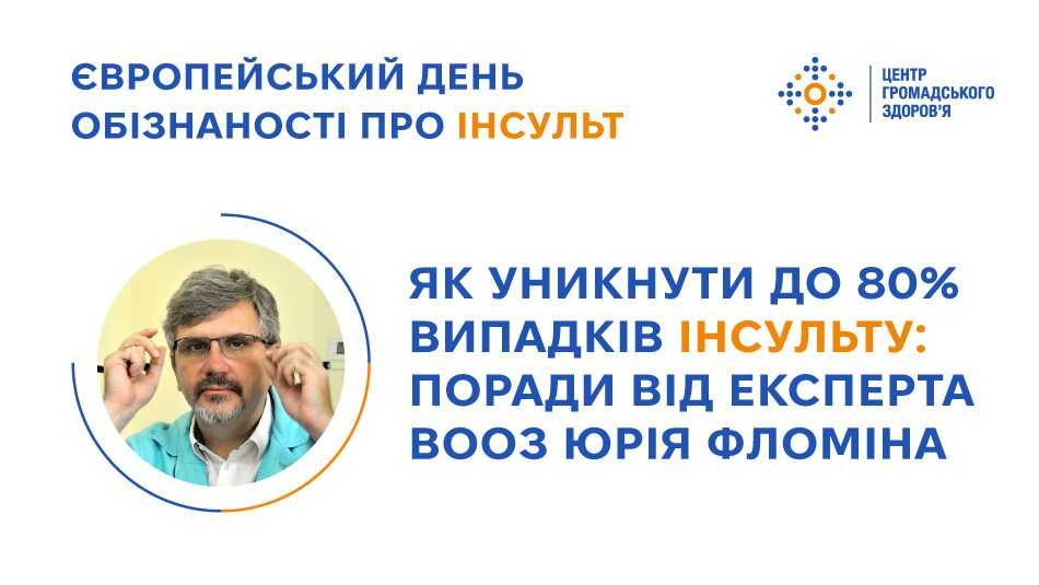 Як уникнути до 80% випадків інсульту: поради від експерта ВООЗ Юрія Фломіна